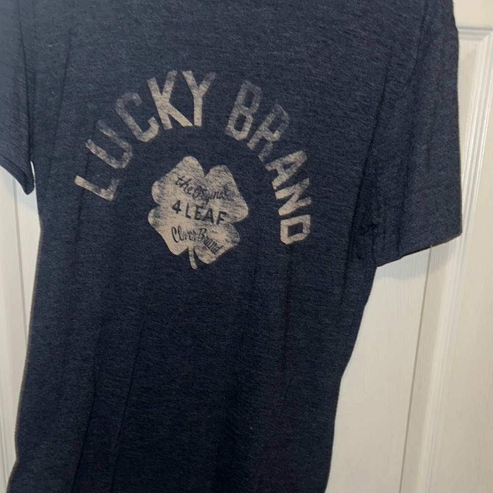 Lucky Brand Dark Gray Short Sleeve Tee